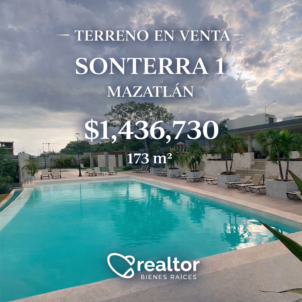 00174, TERRENO EN VENTA EN MAZATLAN, SINALOA (RESIDENCIAL SONTERRA I)